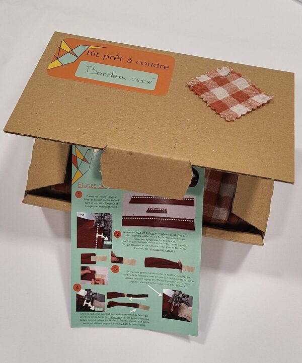 Kit prêt à coudre bandeau croisé