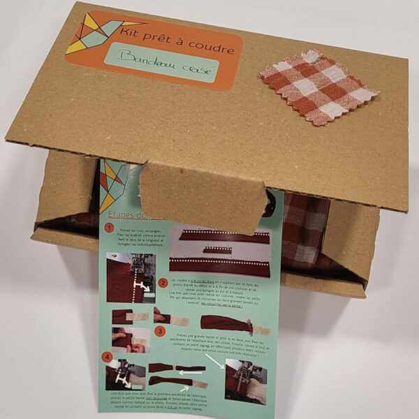 Kit prêt à coudre bandeau croisé